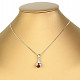 Amber ladybug pendant silver Ag 925/1000