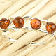 Ring with honey ball amber Ag 925/1000