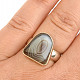 Silver ring with agate size 53 Ag 925/1000 7.3g