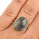 Stříbrný prsten s achátem vel.57 Ag 925/1000 7,5g