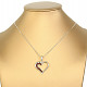 Heart pendant amber honey dark Ag 925/1000