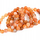 Bracelet agate apricot balls 11mm