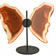 Agate slices on a stand 429g