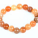 Bracelet agate apricot balls 11mm