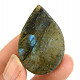 Labradorite in muggle with colored reflections 18g