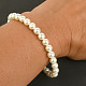 Pearl women's bracelet white balls 6mm