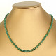 Náhrdelník z broušeného smaragdu Ag 925/1000 (12,4g)
