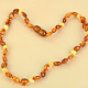 Amber necklace of drums two shades 35cm (child size)