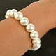 Bracelet made of white pearl beads 12mm