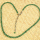 Cut emerald necklace Ag 925/1000 12.5g (44-50cm)