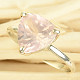 Rose gold ring cut trigon size 60 Ag 925/1000 2.1g