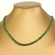 Náhrdelník z broušeného smaragdu Ag 925/1000 12,5g (44-50cm)