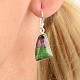 Ruby earrings in zoisite Ag 925/1000 4.2g