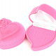 Pink velvet heart gift box (6 x 5.5cm)
