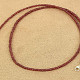 Smooth lens ruby necklace 46cm Ag 925/1000 6.9g