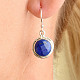 Lapis lazuli earrings for men Ag 925/1000 4.0g