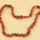 Drum amber necklace shiny honey 36cm (children's size)