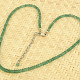 Náhrdelník z broušeného smaragdu Ag 925/1000 12,4g (44-50cm)