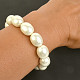 Pearl bracelet oval 15x12mm