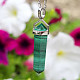 Malachite pendant larger tip Ag 925/1000 + Rh