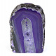 Candlestick agate purple dyed 618g