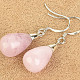 Kunzite drop earrings Ag 925/1000 + Rh
