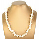 Bílé perly náhrdelník nepravidelný tvar 53cm
