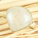 Women's ring moonstone size 57 Ag 925/1000 4.3g