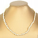 Náhrdelník z bílých perel Ag 925/1000 11,4g (45cm)