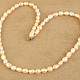 Oval pearl necklace 57cm