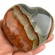 Smooth heart colorful jasper 287g