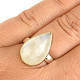 Ring moonstone drop size 56 Ag 925/1000 5.3g