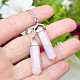 Pendant kunzite larger tip Ag 925/1000 + Rh