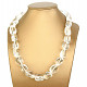 Crystal necklace with large stones 57cm Ag 925/1000 clasp (189g)