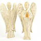 White wooden angel 30cm