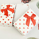 White gift box with red hearts 5.5 x 8.5 cm