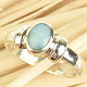Ring larimar oval Ag 925/1000
