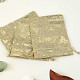 Vánoční dárkový sáček přírodní se zlatým potiskem 14 x 10cm