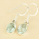 Aquamarine oval earrings Ag 925/1000