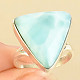 Larimar ring triangle Ag 925/1000 size 54 6.1g