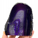 Agate purple dyed candle holder 694g