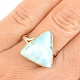 Larimar ring triangle Ag 925/1000 size 56 5.0g
