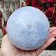 Blue calcite larger sphere (Madagascar) Ø100mm