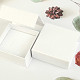 Openable gift box white 7.5 x 7.5 cm