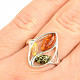 Women's silver ring with amber mix Ag 925/1000