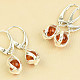 Women's earrings made of amber silver Ag 925/1000
