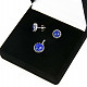 Lapis lazuli jewelry set Ag 925/1000 + Rh