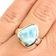 Ring with larimar Ag 925/1000 6.3g (size 54)