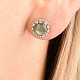Labradorite earrings with decorated bezel Ag 925/1000 + Rh