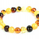 Amber bracelet mix of colors 10.5g